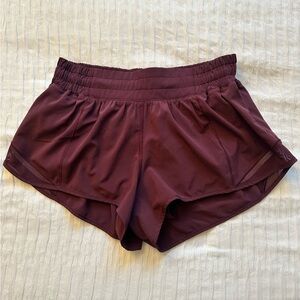 Lululemon hotty hot low rise shorts